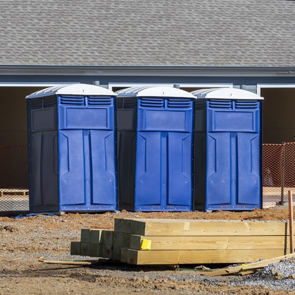 what is the maximum capacity for a single porta potty in Ladera CA